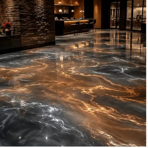 Metallic Epoxy finish example