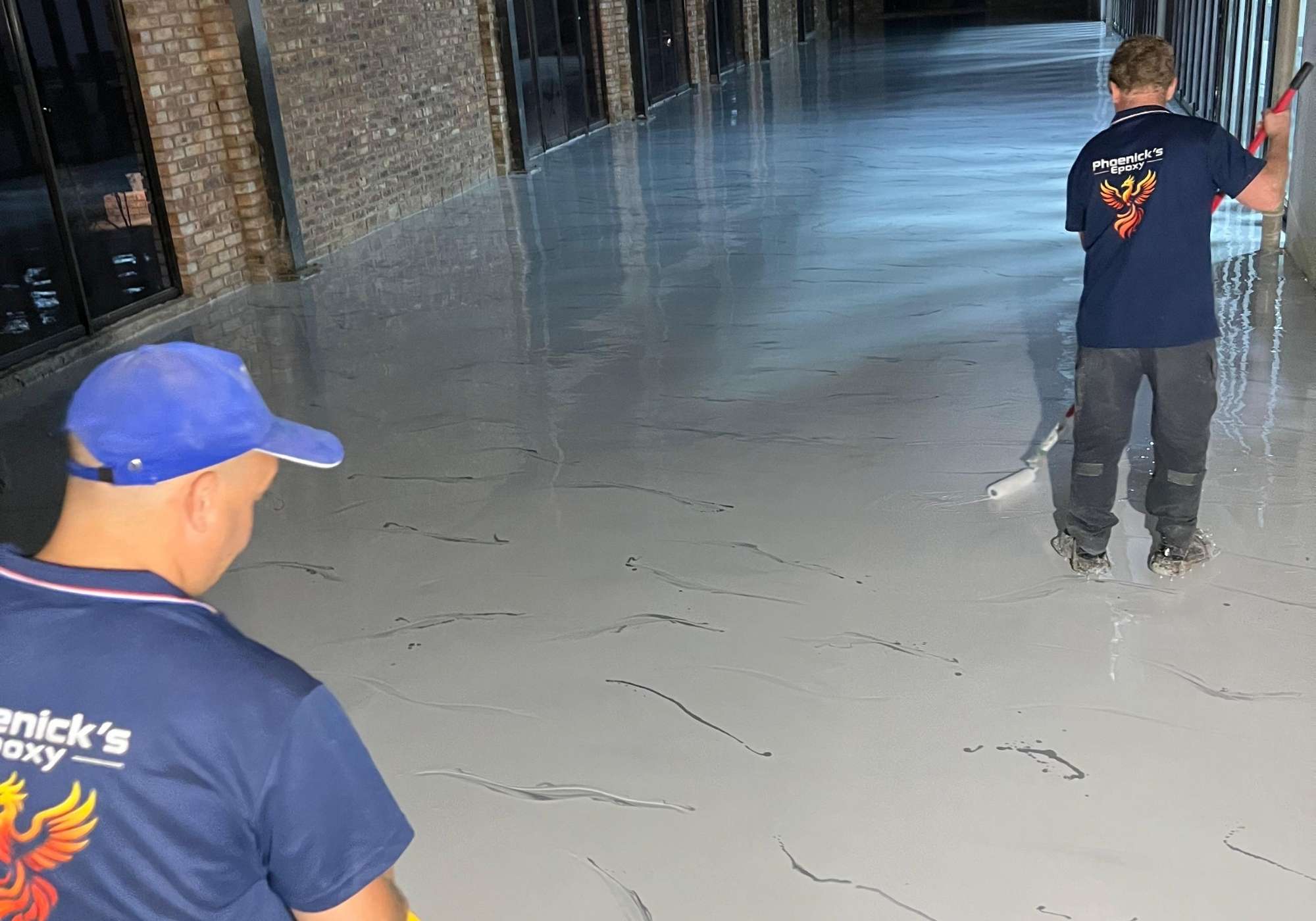 Modern Garage Floor project by Phoenick's Epoxy