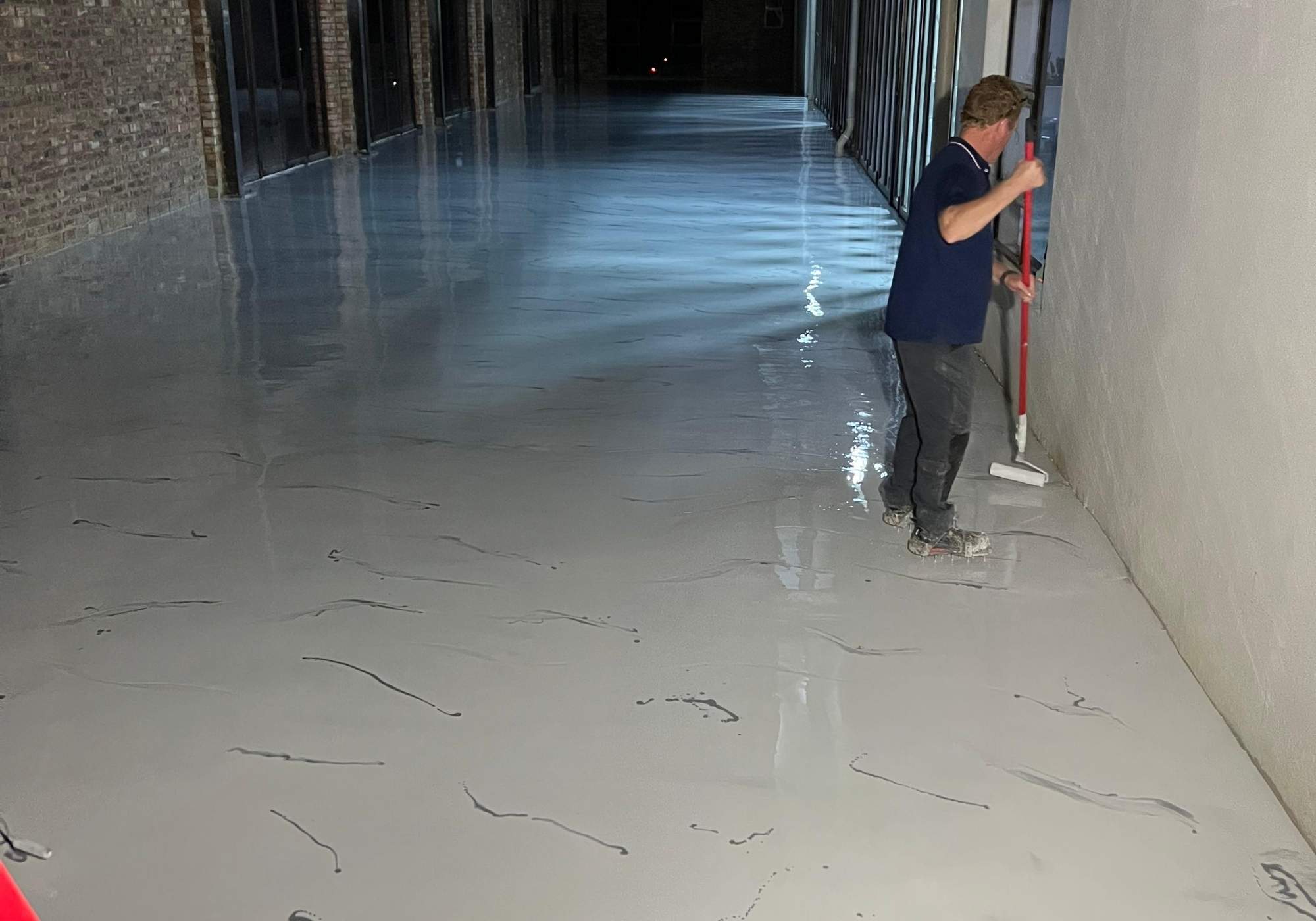 Showroom Display Floor project by Phoenick's Epoxy
