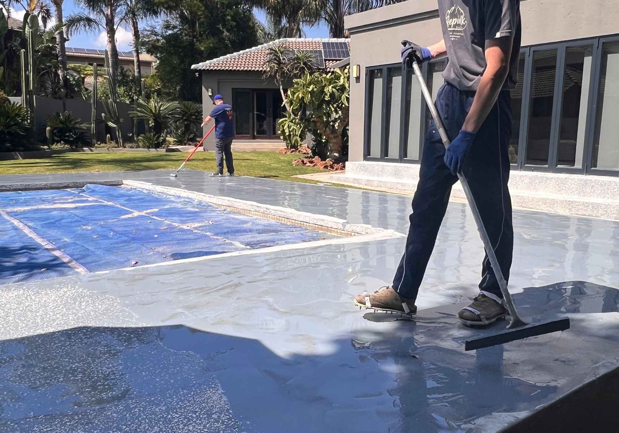 Contemporary Interior Floor project by Phoenick's Epoxy