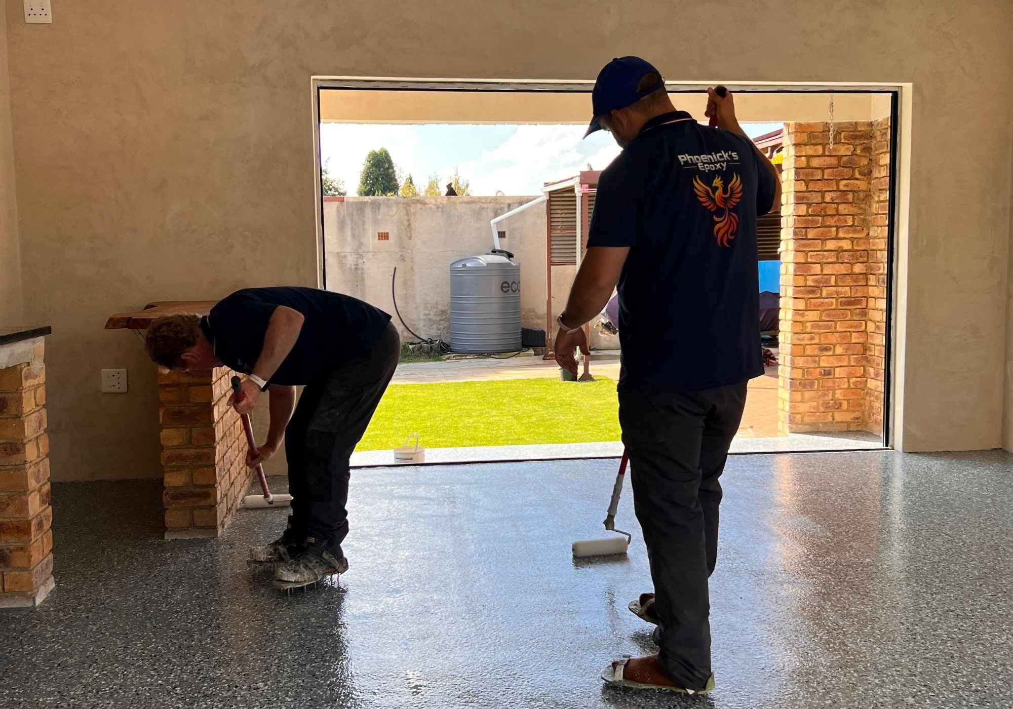 Epoxy flooring project example 7
